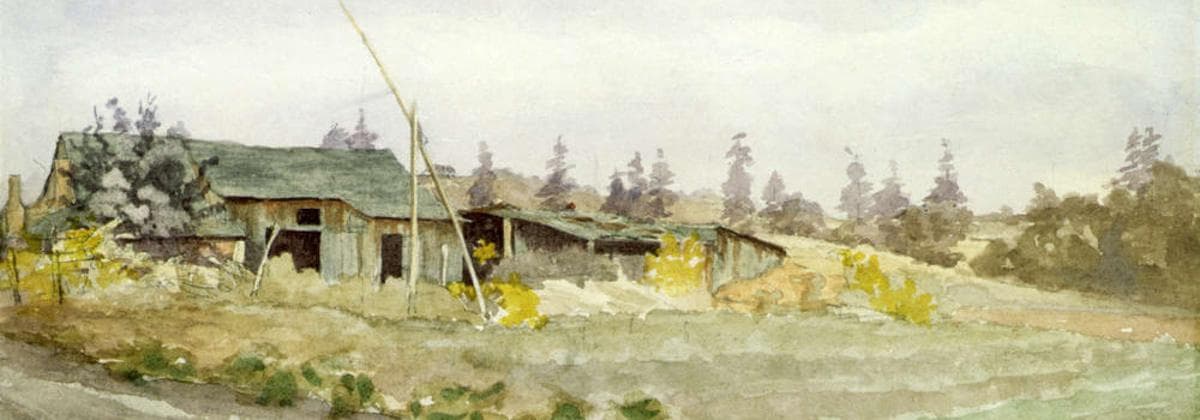 Josephine Crease, Cook Street, Chinese Farm, 1895. Watercolour, PDP02161